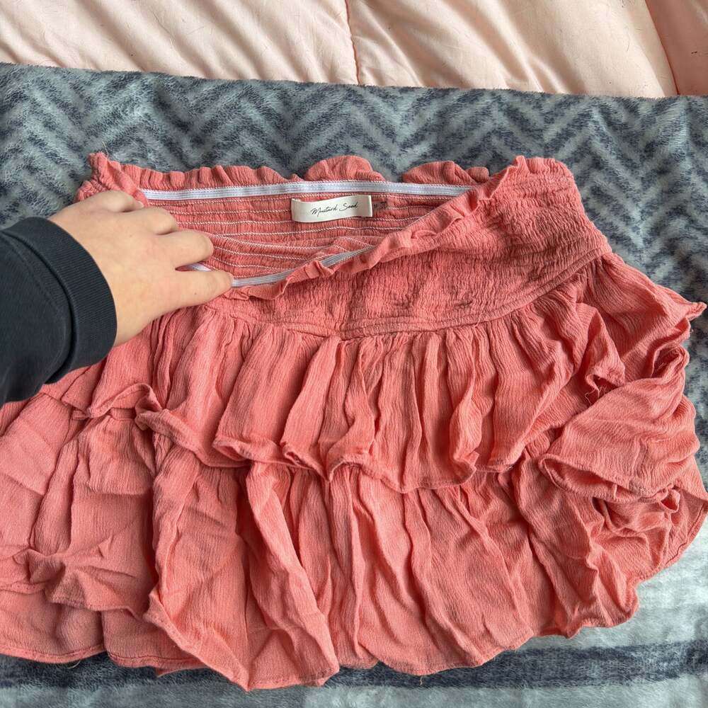 Rock 'N Rags Sunshine Daydream Smocked Ruffle Mini Skirt